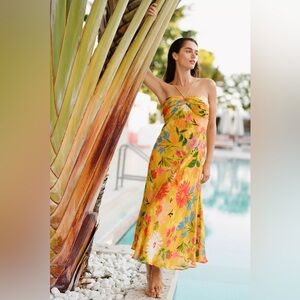 NWT Anthropologie Halter Slip Dress